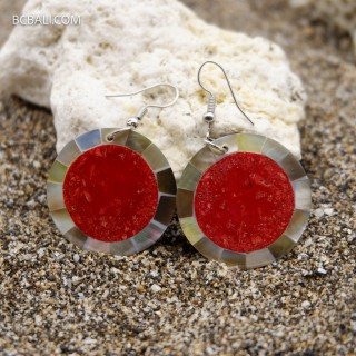 Handcrafted Shell Earrings High Quality Handmade in Bali